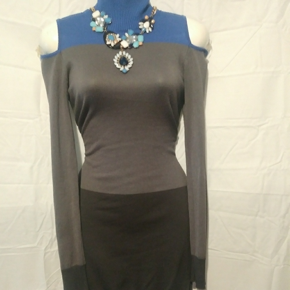 Color block sweater Dress